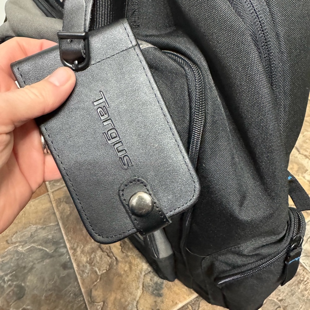 Targus Black Laptop Backpack 13 15 Inch Computer Bag - Picture 4 of 10
